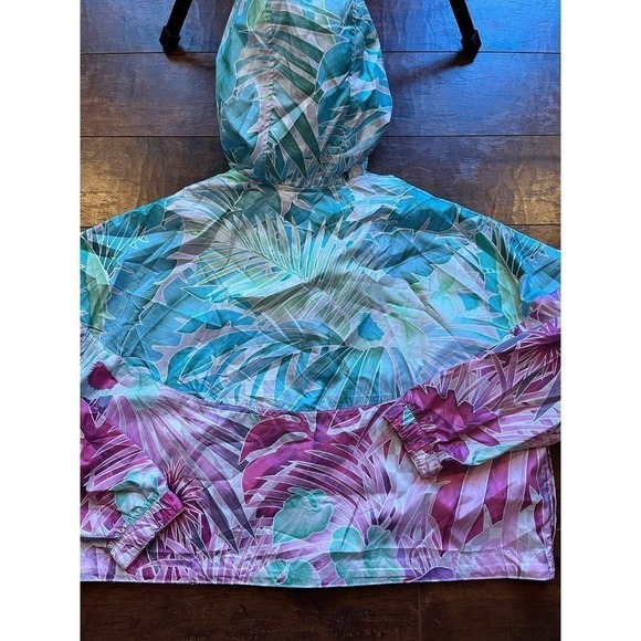 Nike Sportswear Womens Woven Floral Windrunner Crop Hoodie Jacket NWT Size Large - Picture 6 of 6